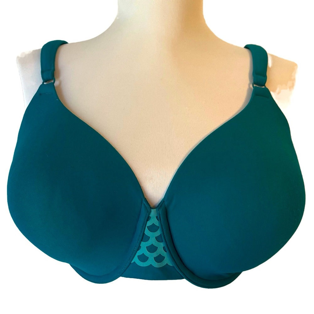 SOLD Teal Olga Lightly Padded Underwire T-Shirt Bra Sz 36 DD